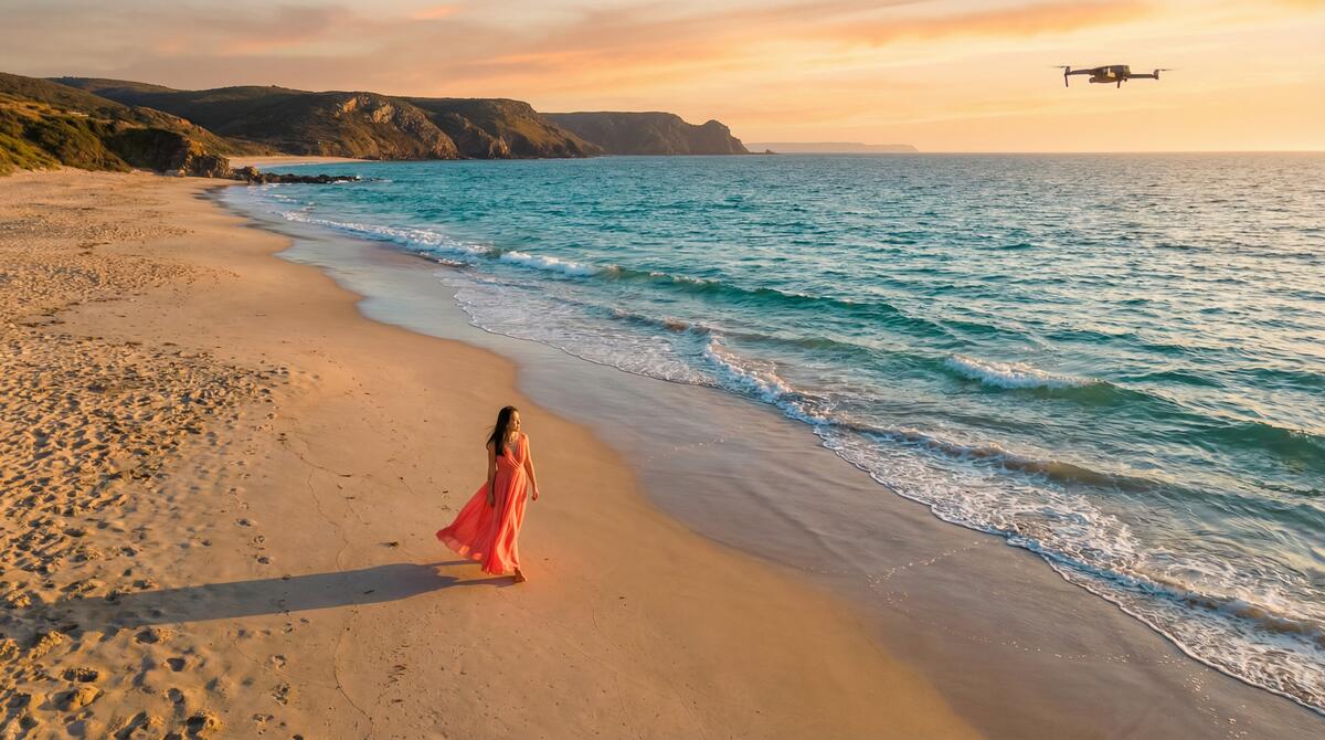 草莓视频海滩旅拍视频